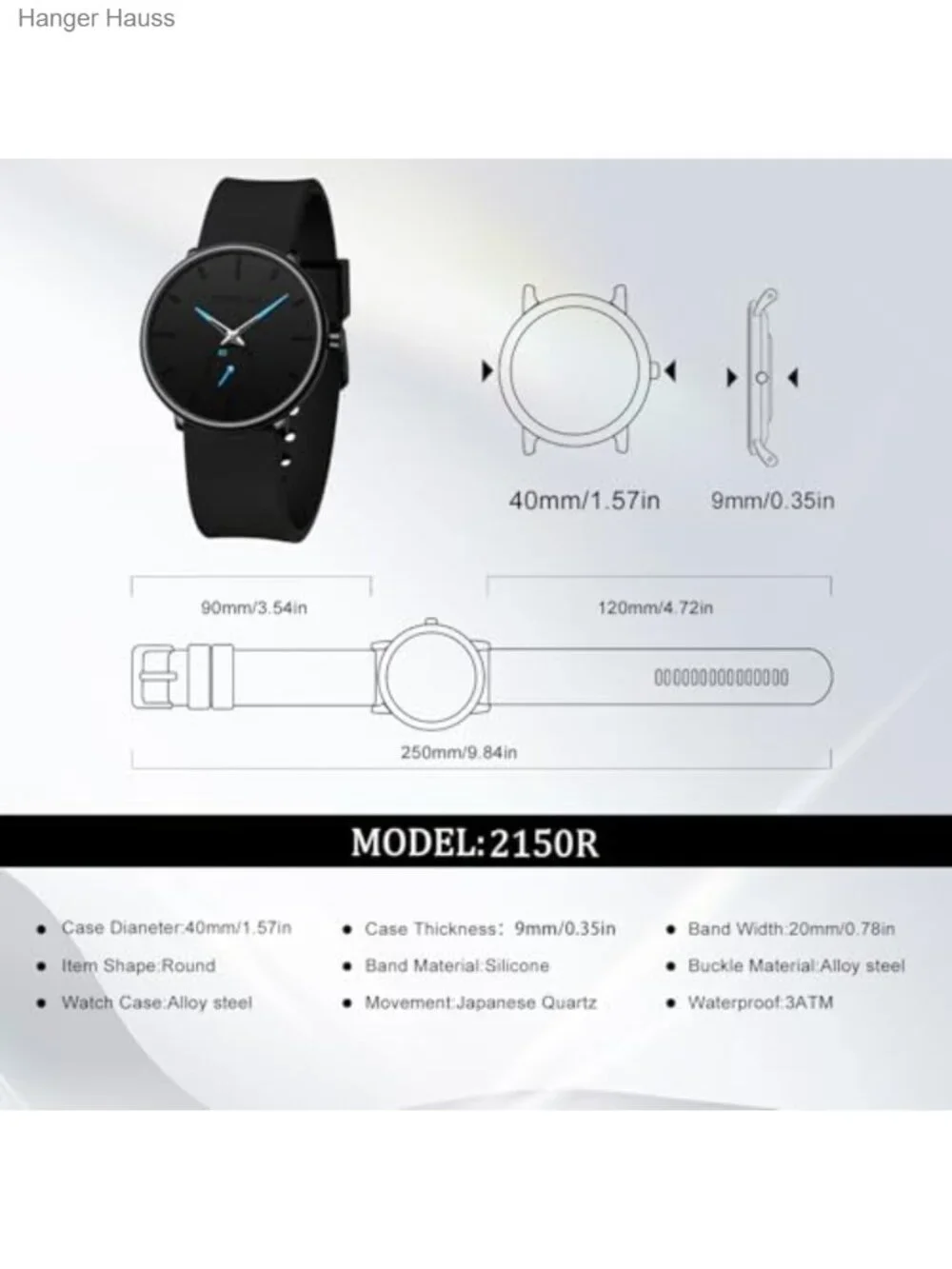 Ultra Thin Silicone Strap Quartz Wristwatch Casual Stylish Unisex Water